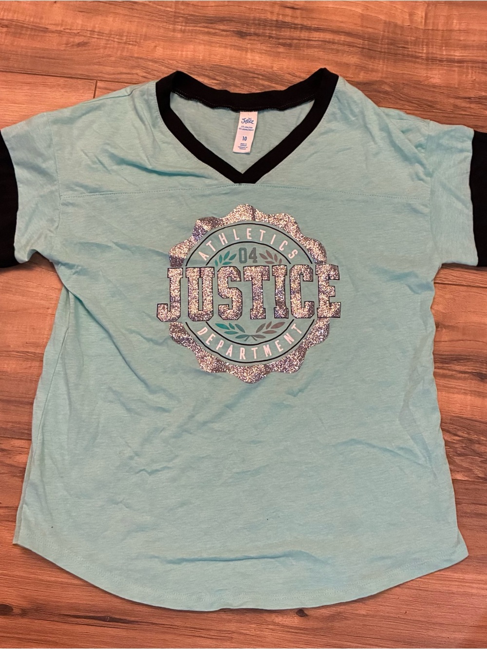 2pc Justice Glitter Logo Ringer Tee and Zelos Stay True Be You